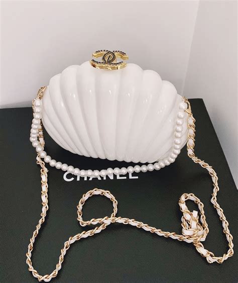 chanel vip gift bag shell|Chanel CC White PVC Sea Shell VIP Gift Bag .